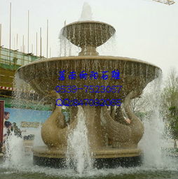 黃銹石、黃金麻與大理石景觀噴泉的藝術與價值